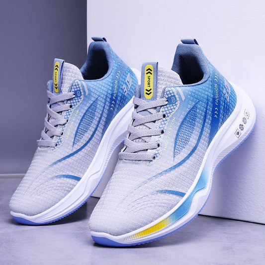 Men's & Women's Low-Top Sneakers - Lightweight Cushioned Sole, PU Upper, Lace-Up Casual Shoes - All-Season, Low-Top Training & Walking Shoes for Gym, Office, Casual Attire - Unisex Athletic Footwear